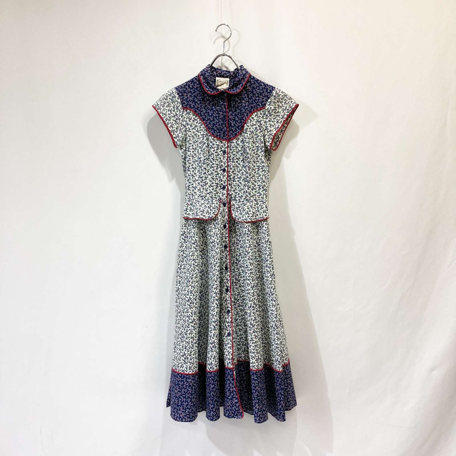 古着–古着 GUNNE SAX 小花柄 フレンチスリーブ ワンピース