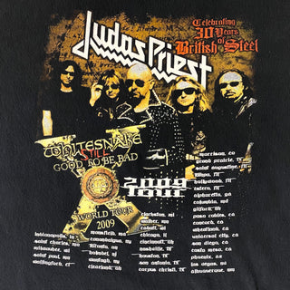 AAA Judas Priest "BRITISH STEEL" 両面プリント バンド Tシャツ