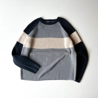 00's structure "RIB STITCH" ライン ニット セーター