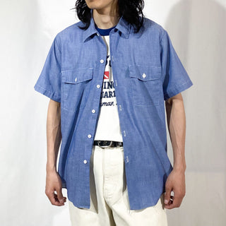 70's〜80's Dickies シャンブレー S/Sシャツ