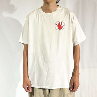 00's Hanes "left hand" 両面プリント Tシャツ