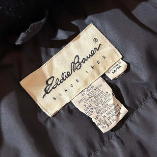 90's Eddie Bauer ブラック ドローコード ダウン マウンテン パーカ