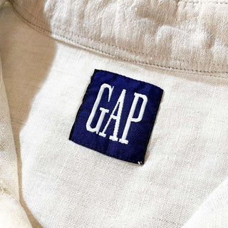 OLD GAP バイカラー リネンシャツ