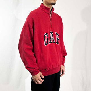 00's "made in USA" GAP athletic ハーフジップ スウェットシャツ