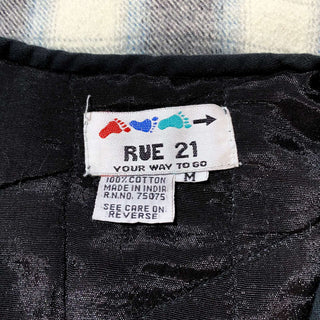 RUE21 裏キルティング シャドーチェック ベスト