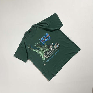 90's "made in USA" Harley Davidson ”American Heritage” 両面プリント Tシャツ