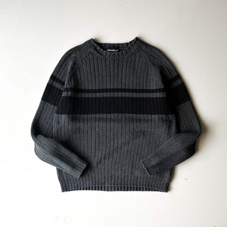 00's Eddie Bauer "RIB STITCH" ライン ニット セーター