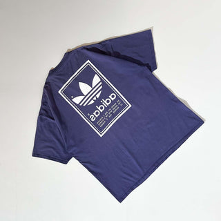 90's～00's adidas "trefoil logo" フェード リンクプリント Tシャツ