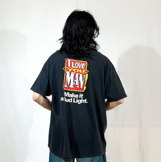 90's "made in USA" DELTA "I LOVE YOU MAN!” BUD LIGHT 企業 Tシャツ