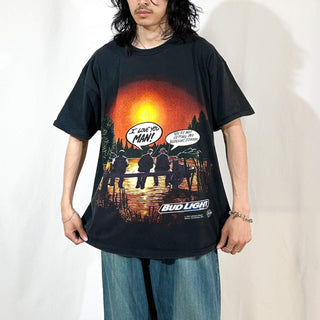 90's "made in USA" DELTA "I LOVE YOU MAN!” BUD LIGHT 企業 Tシャツ