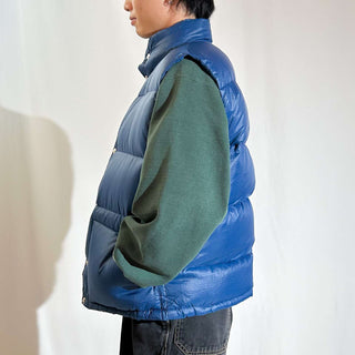 70's THE NORTH FACE 茶タグ リップストップ ダウン ベスト