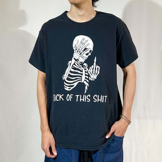 00's "FUCK HANDSIGN" ストリート Tシャツ