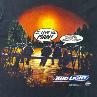 90's "made in USA" DELTA "I LOVE YOU MAN!” BUD LIGHT 企業 Tシャツ