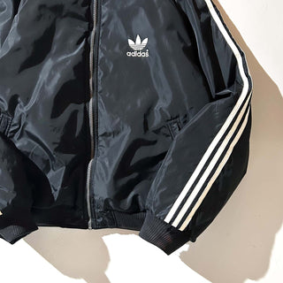 90's～00's adidas フリース×ナイロン リバーシブル ジャケット パーカ