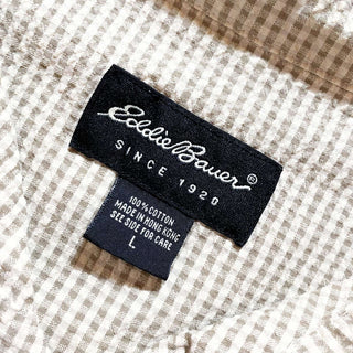 Eddie Bauer シアサッカー ボタンダウン S/Sシャツ