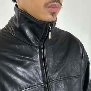 90's～00's WILSONS LEATHER "Genuine Leather " フルジップ レザー ジャケット