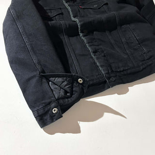 00's LEVI'S ブラック 裏ボア デニム ジャケット