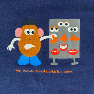 "Mr.Potato Head picks his one" キャラクター プリント Tシャツ