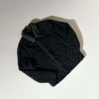 00's LEVI'S ブラック 裏ボア デニム ジャケット