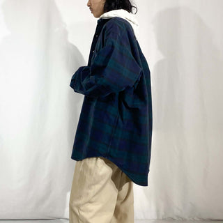 90's～ RALPH LAUREN ”THE BIG SHIRT” ブラックウォッチ チェック シャツ