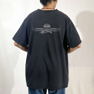 "made in USA" Harley Davidson ”100 years of Great Motorcycles” 両面プリント Tシャツ