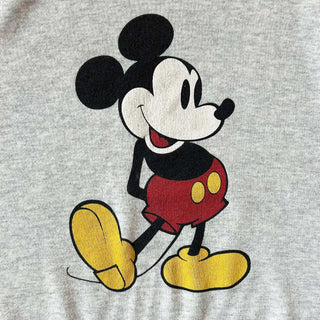 80's "made in USA" Disney "OLD Mickey" ラグラン キャラクター スウェット シャツ