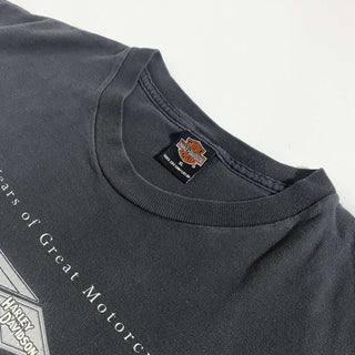 "made in USA" Harley Davidson ”100 years of Great Motorcycles” 両面プリント Tシャツ