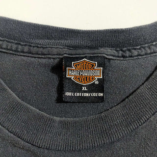 "made in USA" Harley Davidson ”100 years of Great Motorcycles” 両面プリント Tシャツ