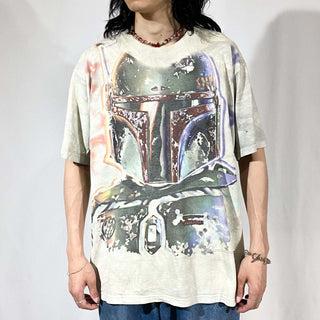 "made in USA" LIQUID BLUE StarWars Boba Fett TIE DYE OVP ムービー Tシャツ