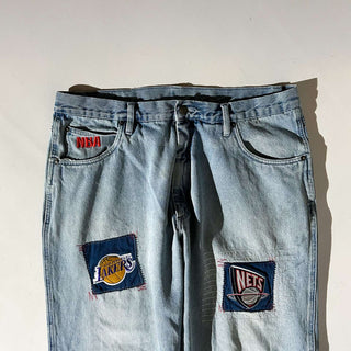 90's～00's UNK NBA ワッペン スケーター デニム バギー パンツ