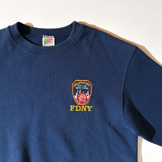 90's～00's Fruit of the Loom "FDNY" ワンポイント スウェット シャツ