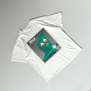 90's "MILK IT DOESA GUMBY GOOD." ガンビー キャラクター Tシャツ