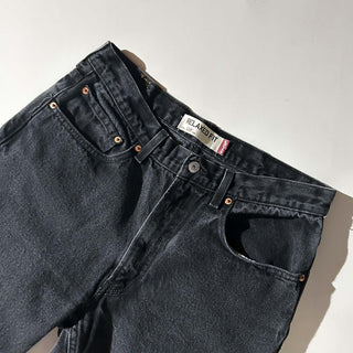 00's LEVI'S 550 "relaxed fit" バギー テーパード ブラック デニム パンツ