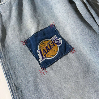 90's～00's UNK NBA ワッペン スケーター デニム バギー パンツ