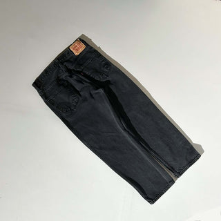 00's LEVI'S 550 "relaxed fit" バギー テーパード ブラック デニム パンツ