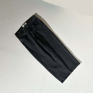 00's LEVI'S 550 "relaxed fit" バギー テーパード ブラック デニム パンツ