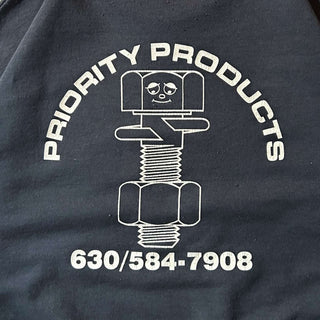 90's～00's "Priority Products" 両面プリント 企業 スウェット シャツ