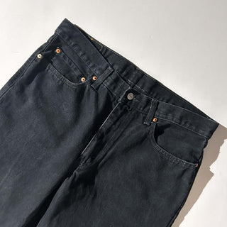 00's LEVI'S 550 バギー テーパード ブラック デニム パンツ