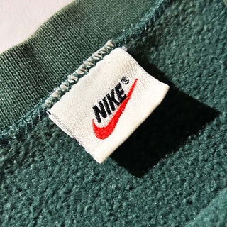 90's NIKE サイドスウッシュ スウェット シャツ (グリーン)