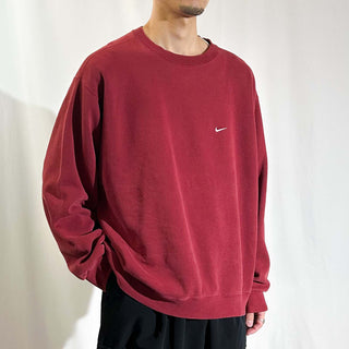 00's NIKE サイドスウッシュ スウェット シャツ (レッド)