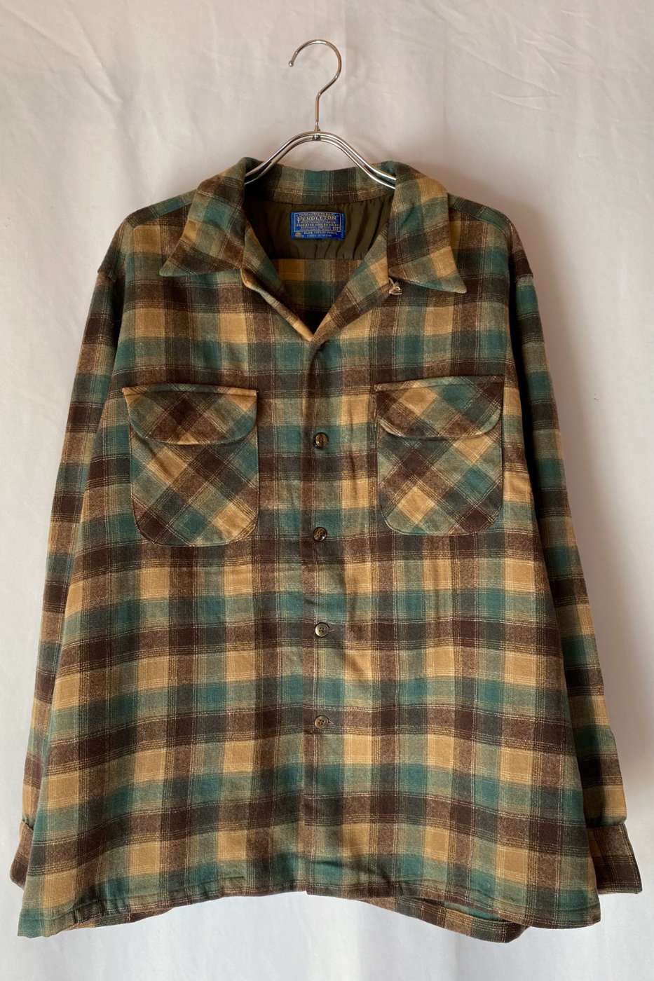 古着–70's PENDLETON ウール チェック L/S シャツ – 【古着通販