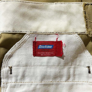 60's～70's Dickies アルミジップ ベージュ ワーク パンツ