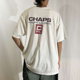 90's "made in USA" CHAPS RALPH LAUREN ロゴ Tシャツ