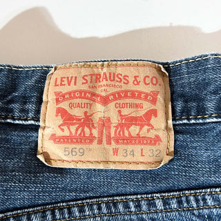 00's Levi's 569 ボロ ワイド デニム パンツ