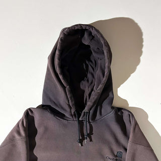 00's Carhartt フェード ワンポイント スウェット パーカ