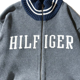 00's Tommy Hilfiger フルジップ ニット セーター