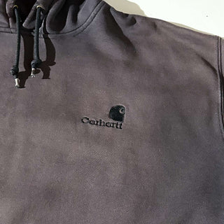 00's Carhartt フェード ワンポイント スウェット パーカ