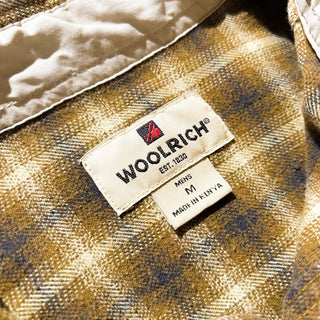 00's WOOLRICH オンブレチェック ボタンダウン L/Sネルシャツ