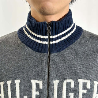 00's Tommy Hilfiger フルジップ ニット セーター