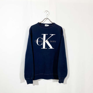 90's "made in Canada" Calvin Klein ロゴプリント ヘビーウェイト スウェット シャツ